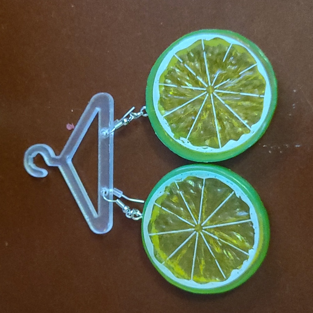 Lime earings